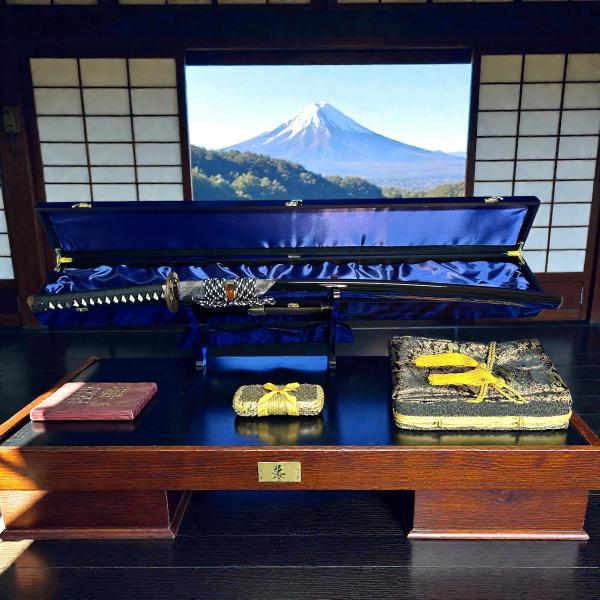 Yamamoto-Tenshi no Yaiba Katana mit 18-mal gefalteter TAMAHAGANE Klinge
